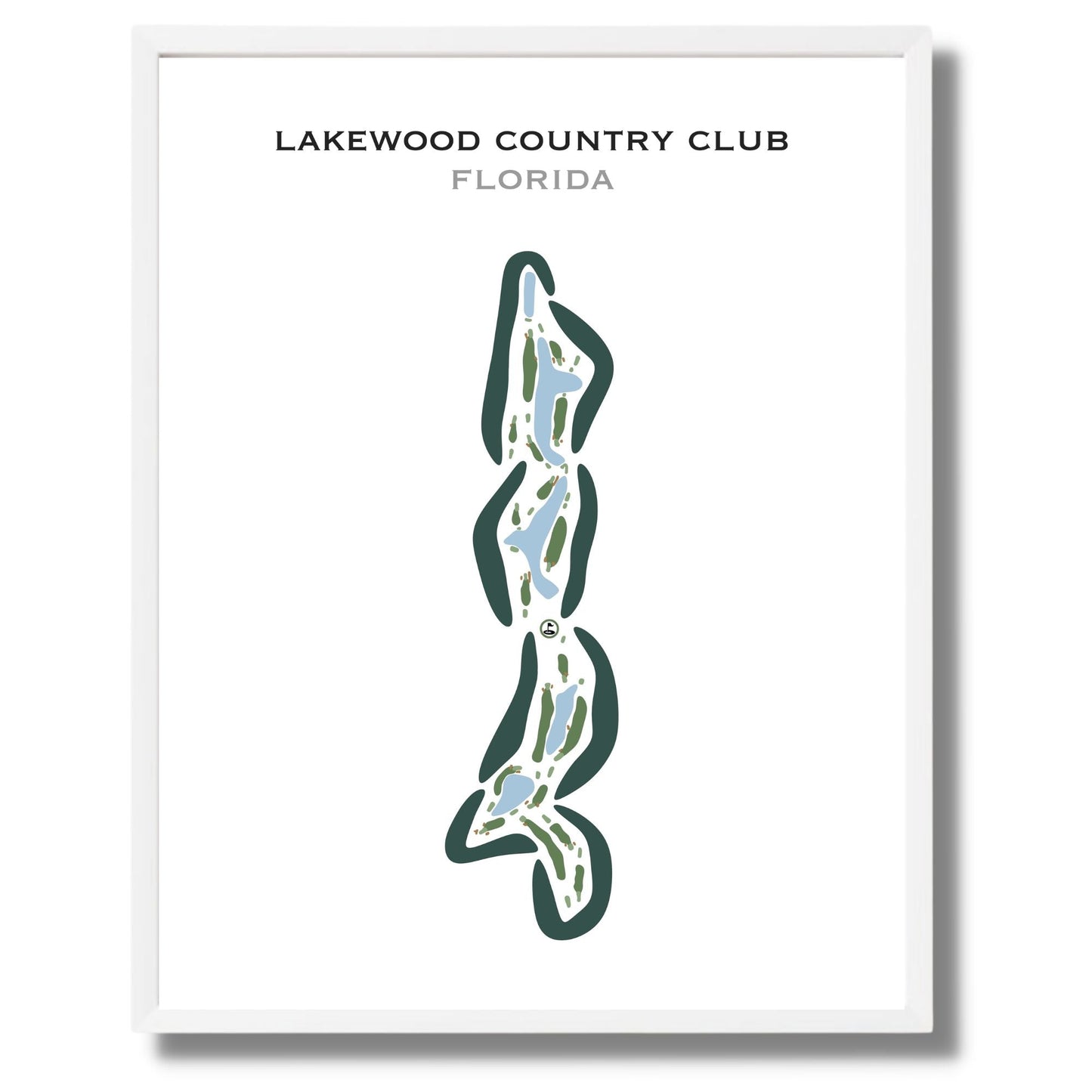 Lakewood Country Club, Florida - Printed Golf Courses