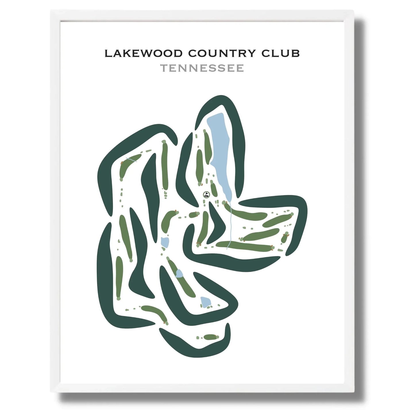 Lakewood Country Club, Tennessee - Printed Golf Courses