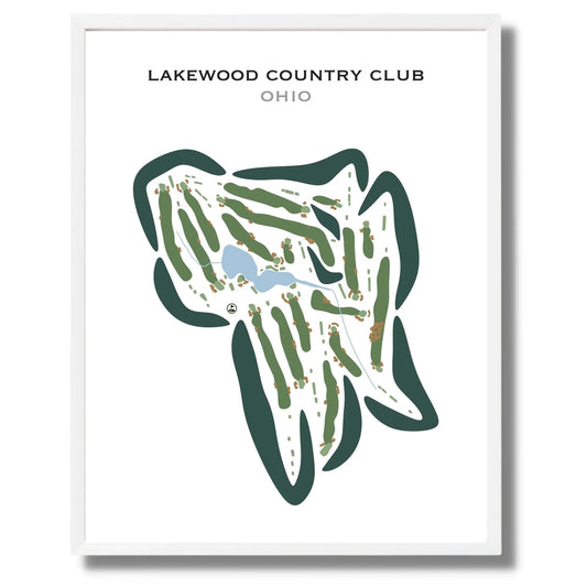 Lakewood Country Club, Westlake, Ohio - Printed Golf Courses