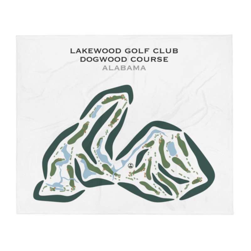 Lakewood Golf Club - Dogwood Course, Alabama - Printed Golf Courses