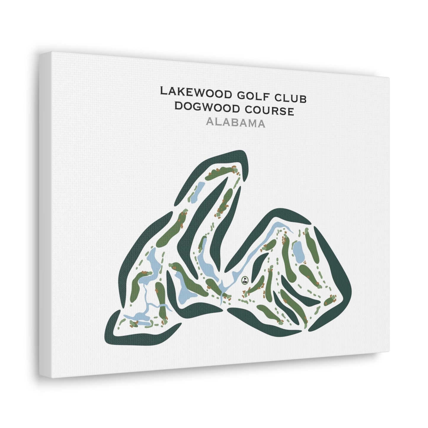 Lakewood Golf Club - Dogwood Course, Alabama - Printed Golf Courses