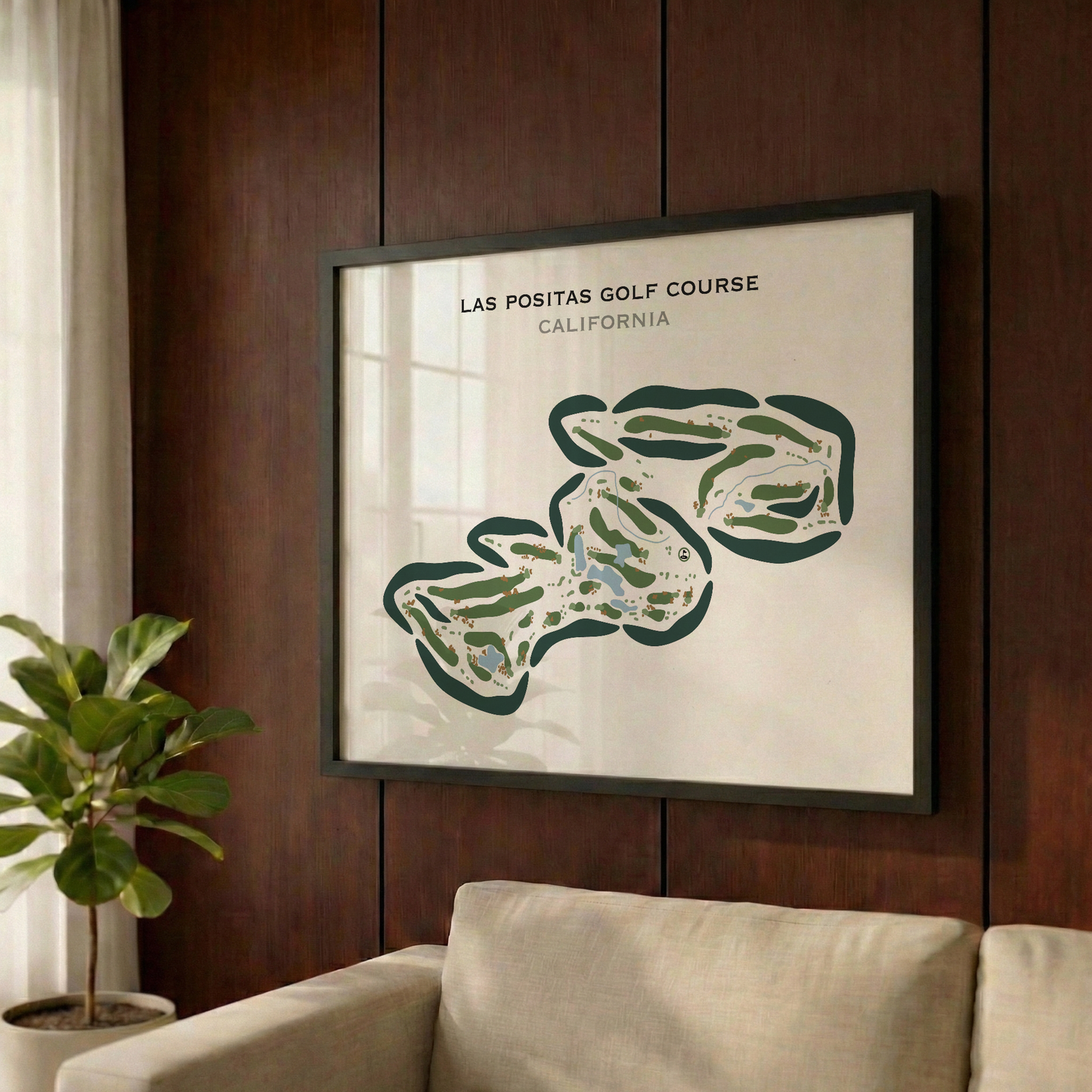 Las Positas Golf Course, California - Printed Golf Courses