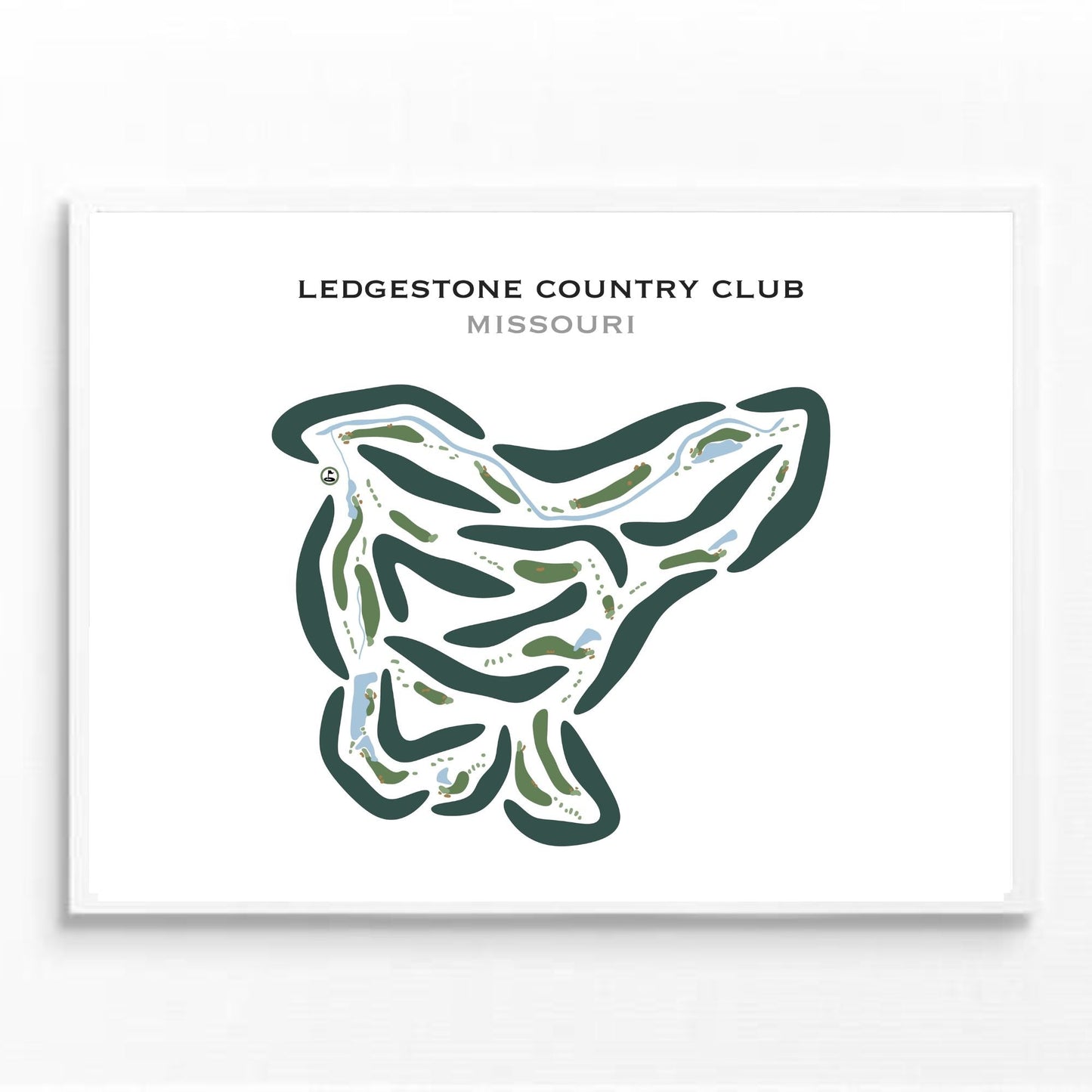 Ledgestone Country Club, Missouri - Printed Golf Courses