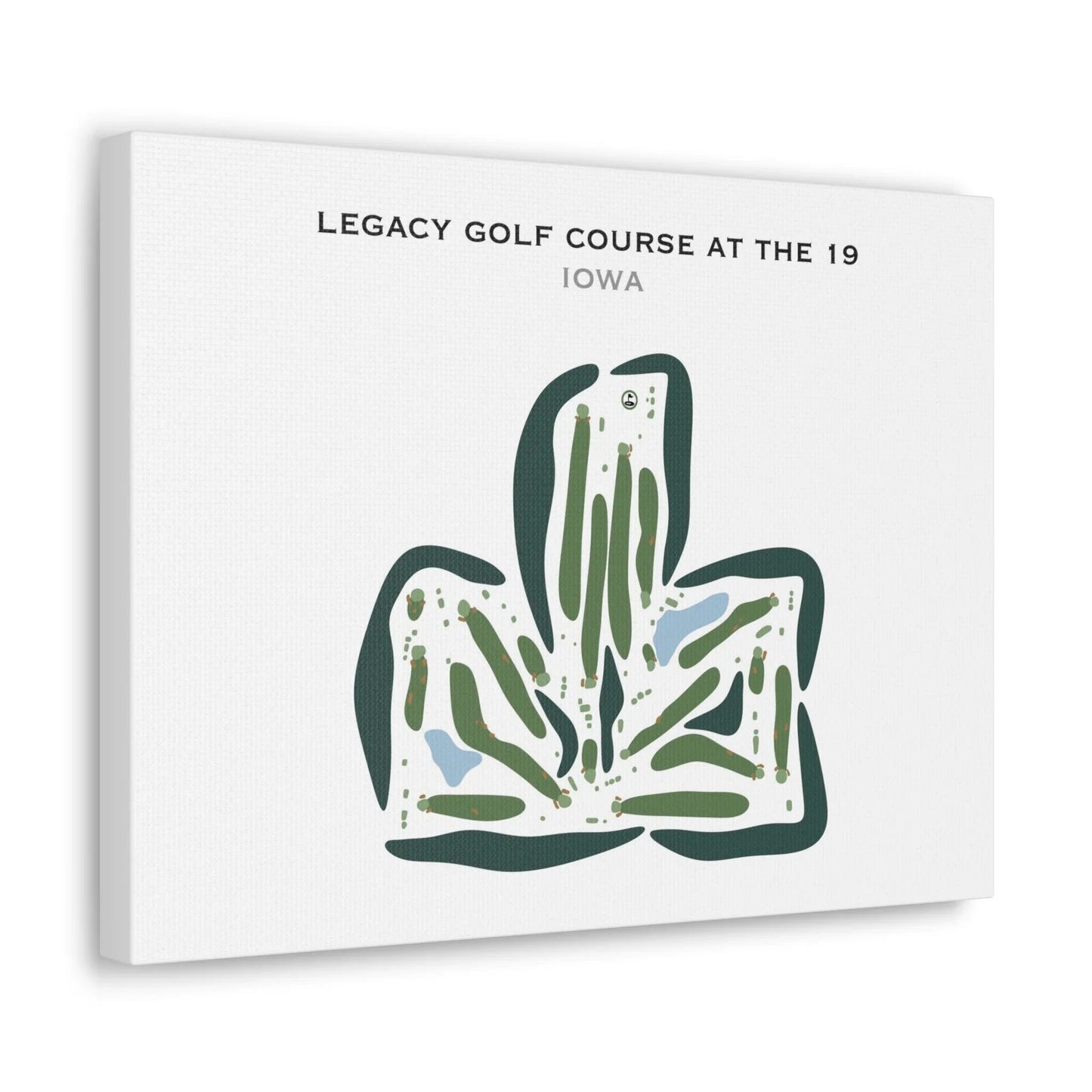 Legacy Golf Course at the 19, Iowa - Printed Golf Courses