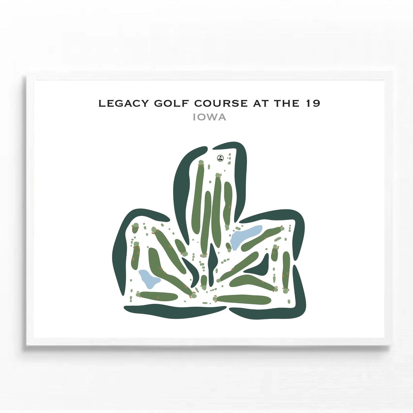 Legacy Golf Course at the 19, Iowa - Printed Golf Courses
