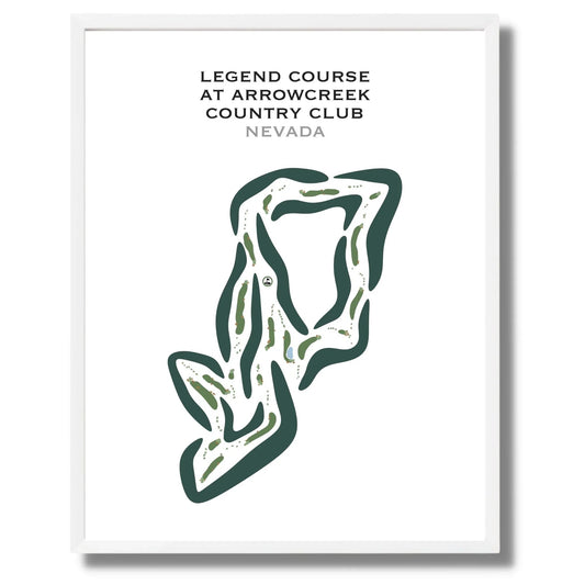 Legend Course at Arrowcreek Country Club, Nevada - Printed Golf Courses