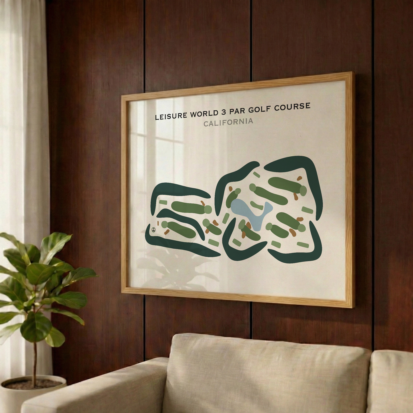 Leisure World 3 Par Golf Course, California - Printed Golf Courses