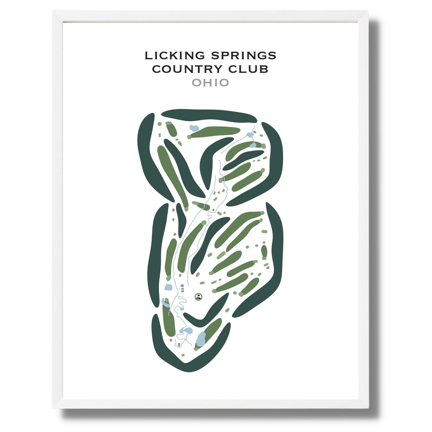 Licking Springs Country Club, Ohio - Printed Golf Courses