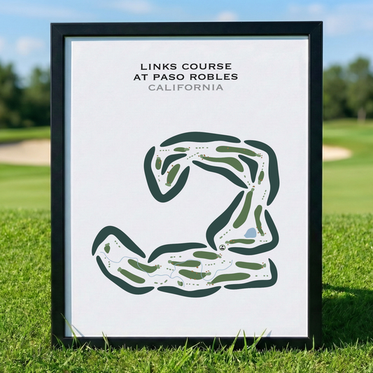 Links Course at Paso Robles, California - Printed Golf Courses