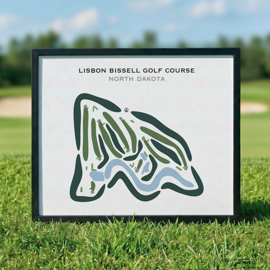 Lisbon Bissell Golf Course, North Dakota - Printed Golf Courses