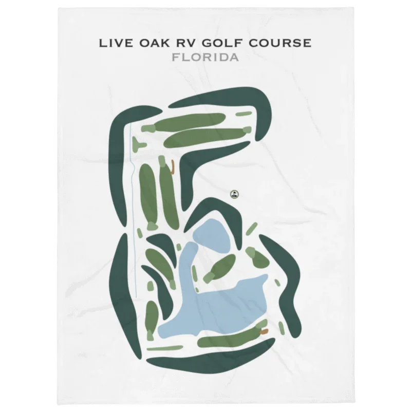 Live Oak RV Golf Course, Florida - Printed Golf Courses