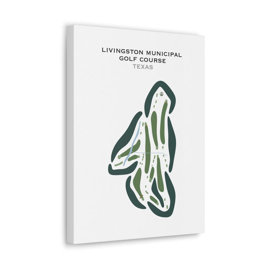 Livingston Municipal Golf Course, Texas - Printed Golf Courses