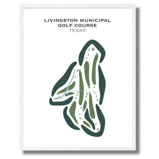 Livingston Municipal Golf Course, Texas - Printed Golf Courses