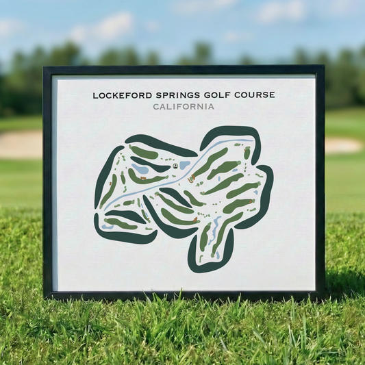 Lockeford Springs Golf Course, California - Printed Golf Courses
