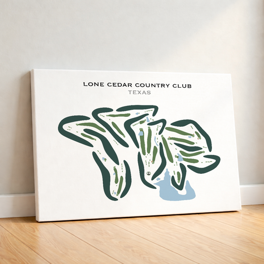 Lone Cedar Country Club, Texas - Printed Golf Courses