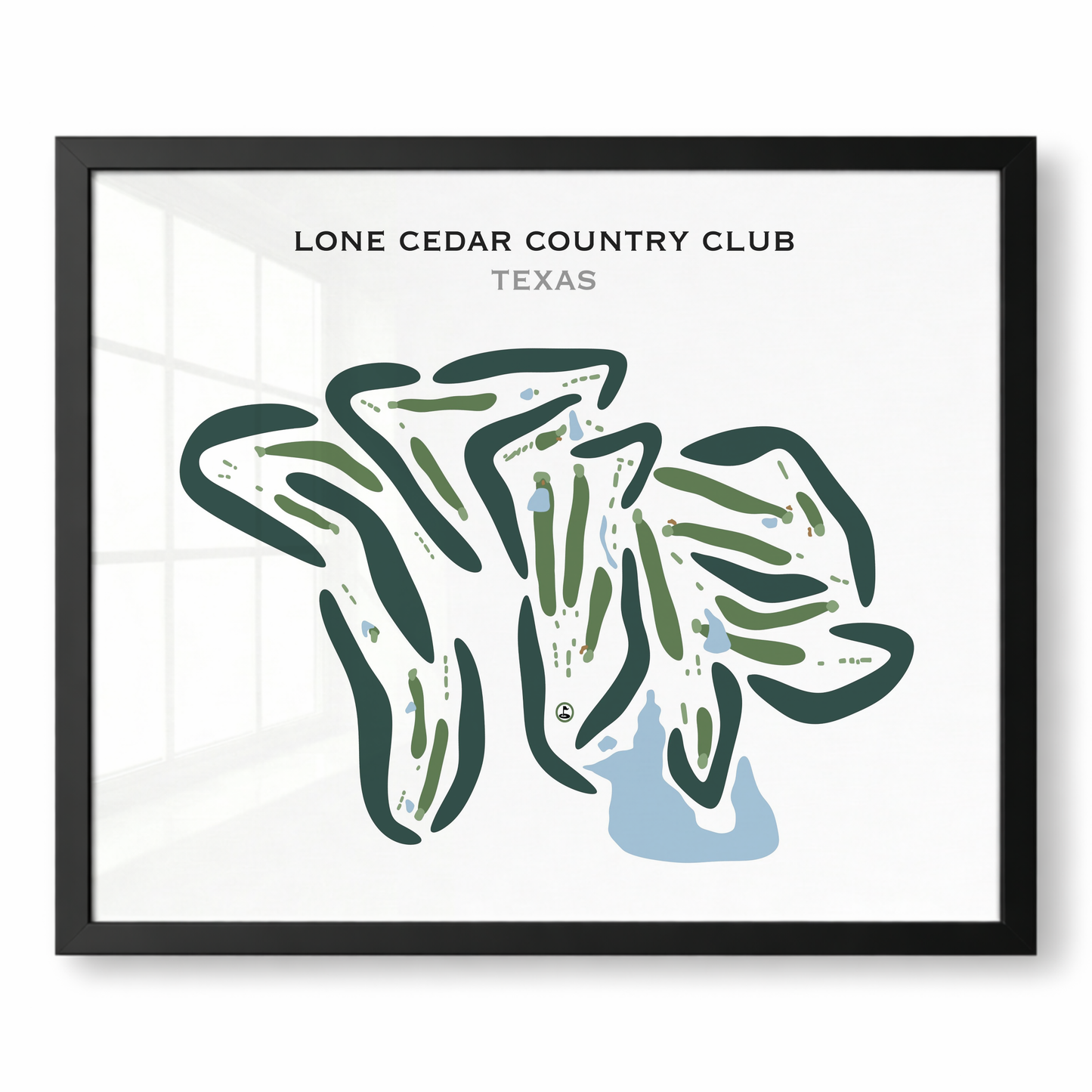 Lone Cedar Country Club, Texas - Printed Golf Courses