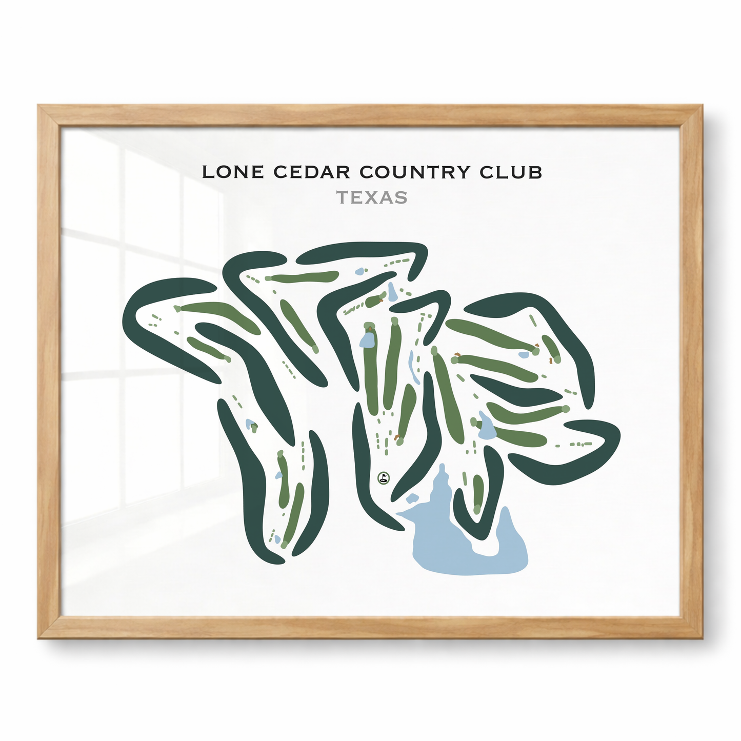 Lone Cedar Country Club, Texas - Printed Golf Courses