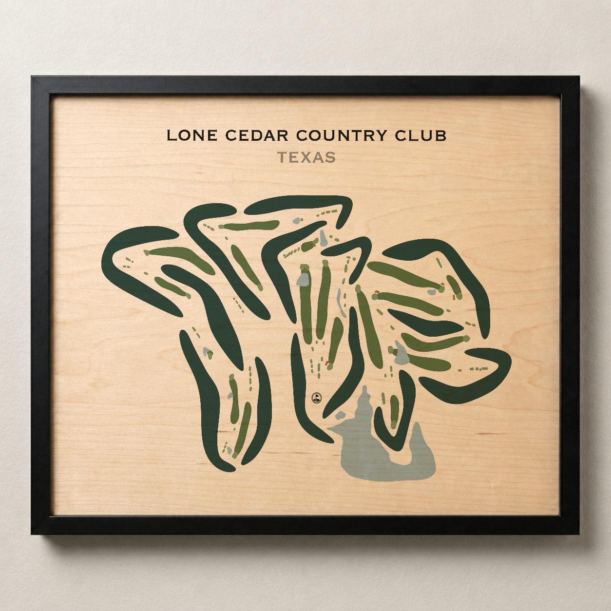Lone Cedar Country Club, Texas - Printed Golf Courses