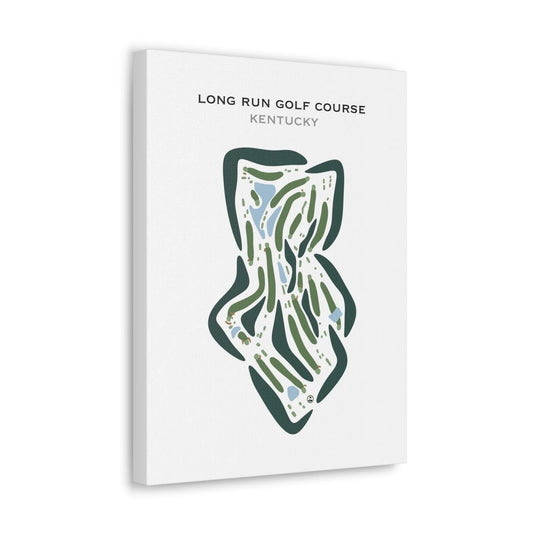 Long Run Golf Course, Kentucky - Printed Golf Courses