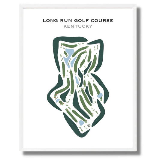 Long Run Golf Course, Kentucky - Printed Golf Courses