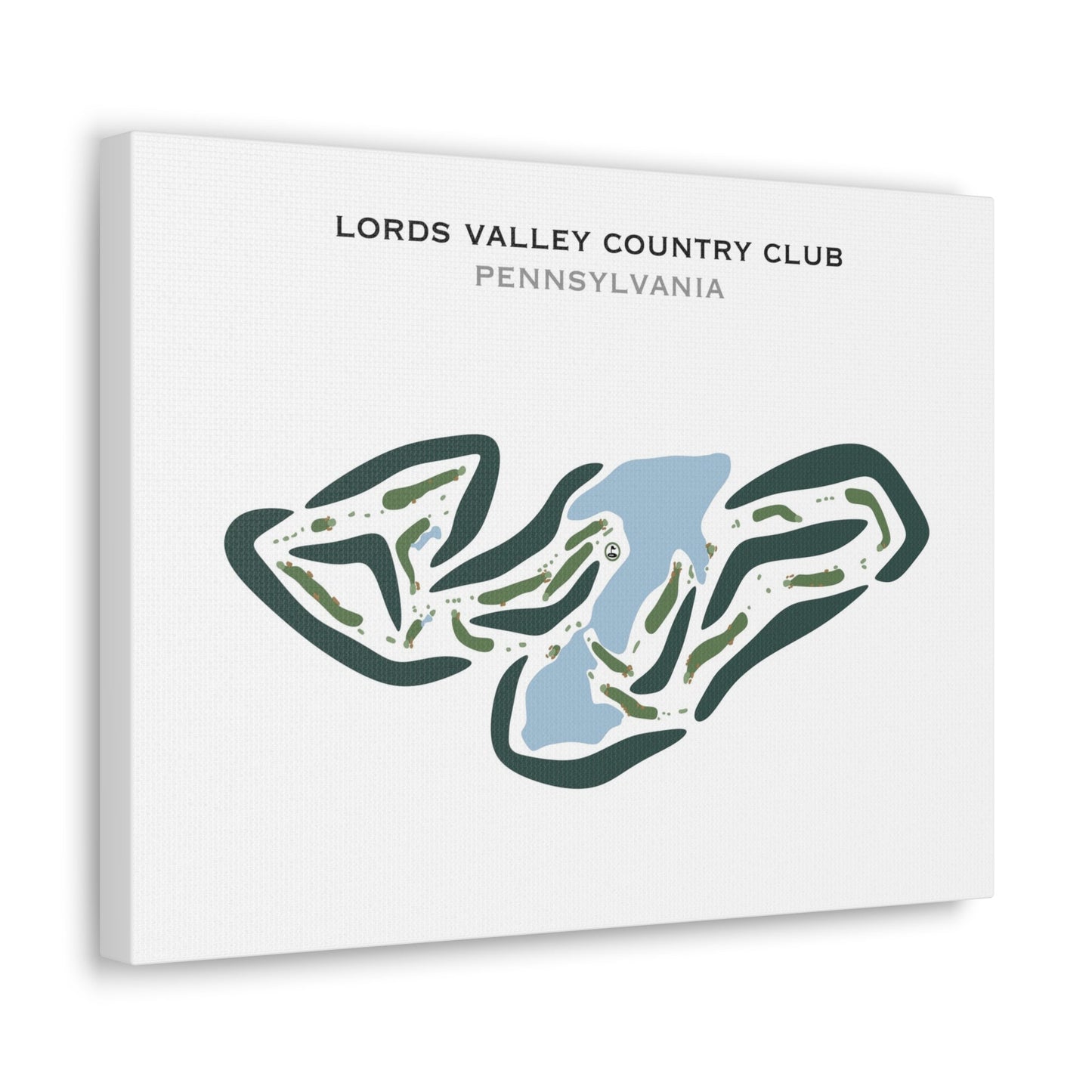 Lords Valley Country Club, Pennsylvania - Printed Golf Courses