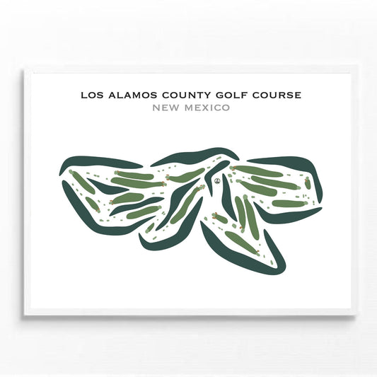 Los Alamos County Golf Course, New Mexico - Printed Golf Courses