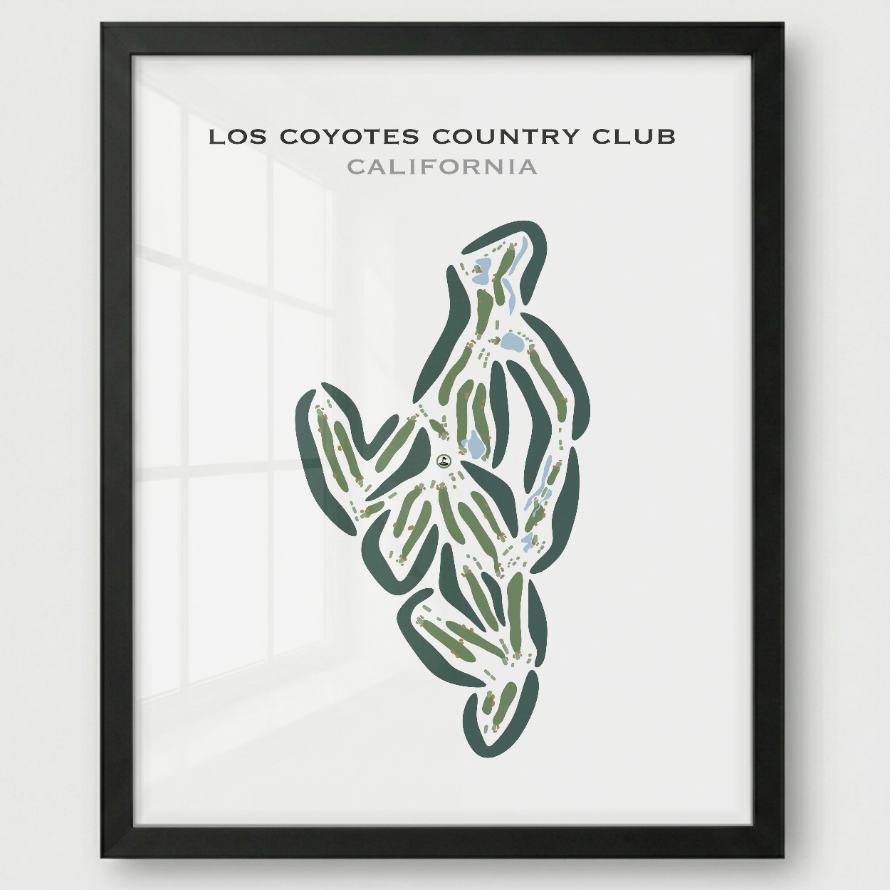 Los Coyotes Country Club, California - Printed Golf Courses