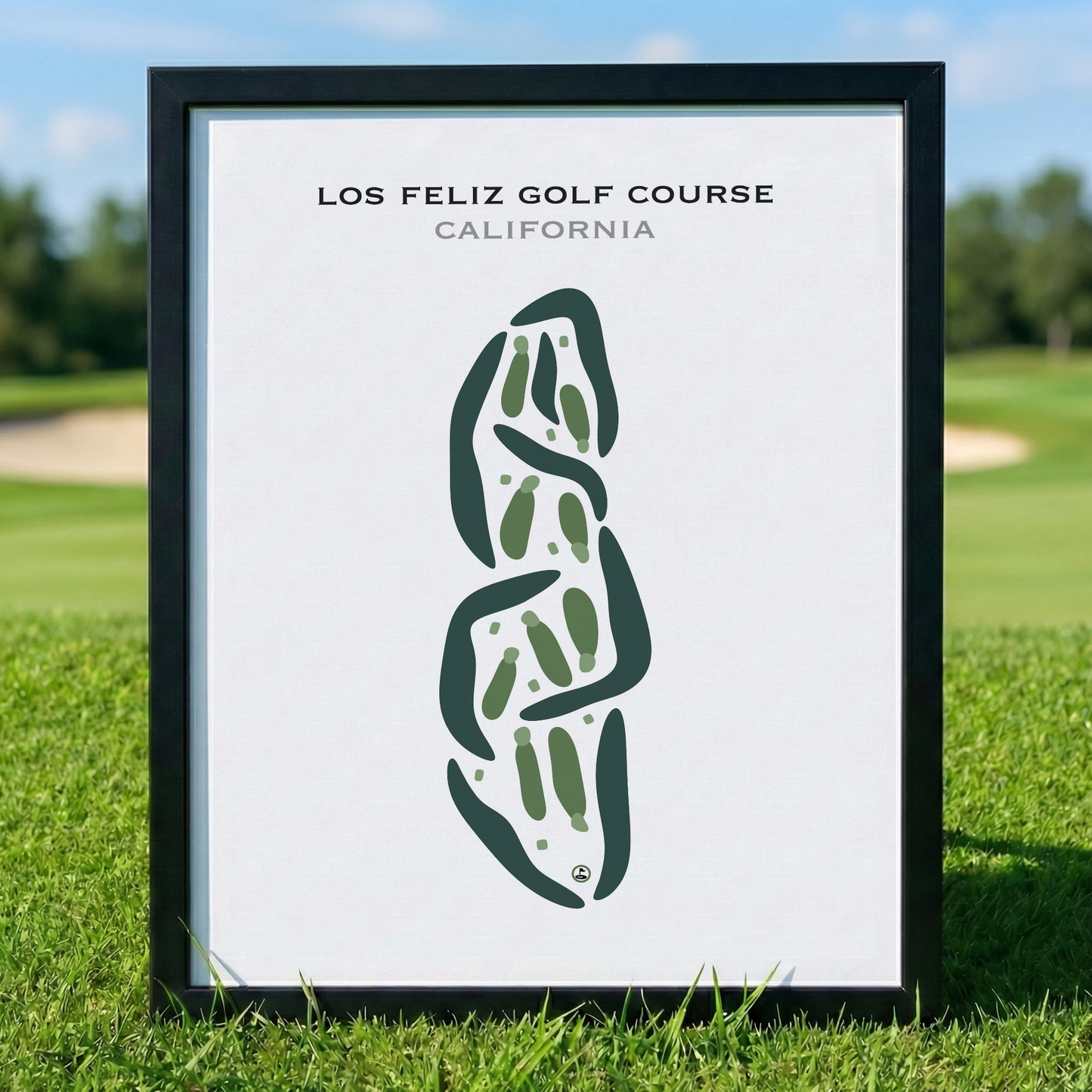 Los Feliz Golf Course, California - Printed Golf Courses