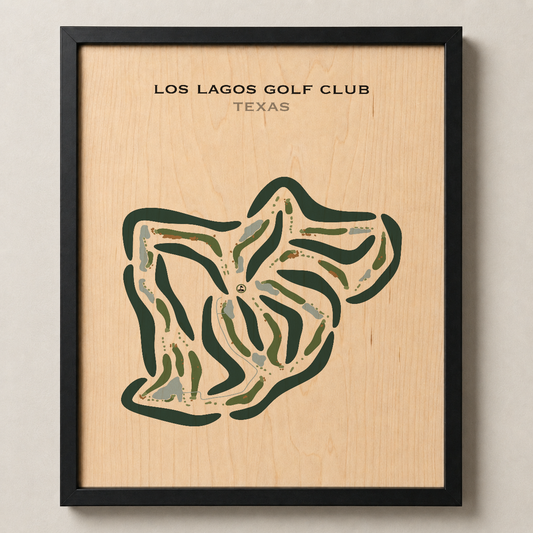 Los Lagos Golf Club, Texas - Printed Golf Courses