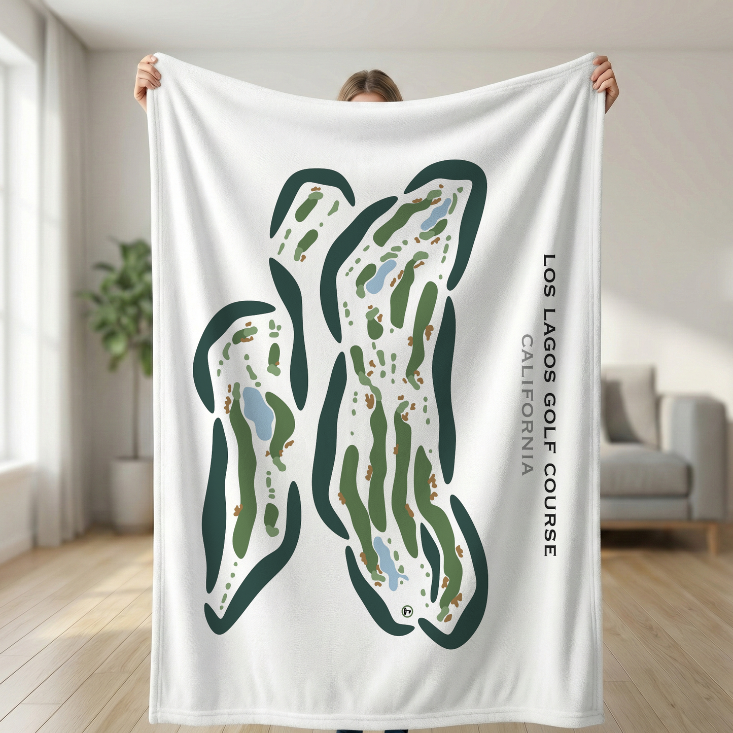 Los Lagos Golf Course, California - Printed Golf Courses