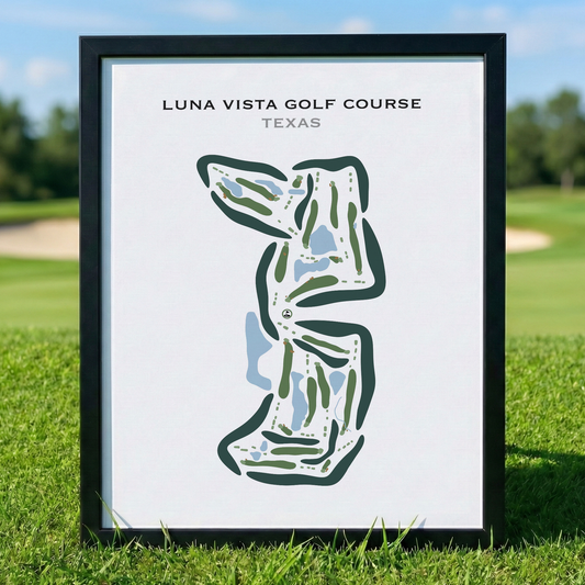 Luna Vista Golf Course, Texas - Printed Golf Courses