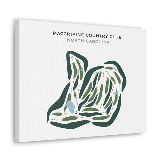 Maccripine Country Club, North Carolina - Printed Golf Courses