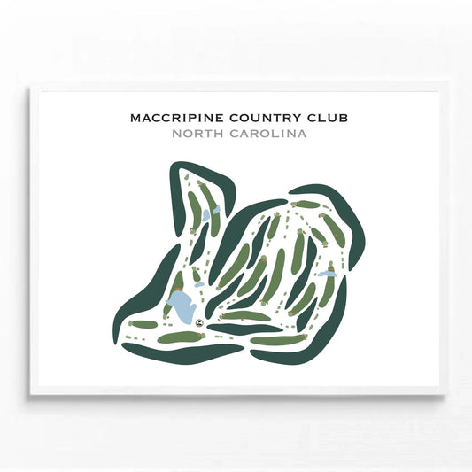 Maccripine Country Club, North Carolina - Printed Golf Courses