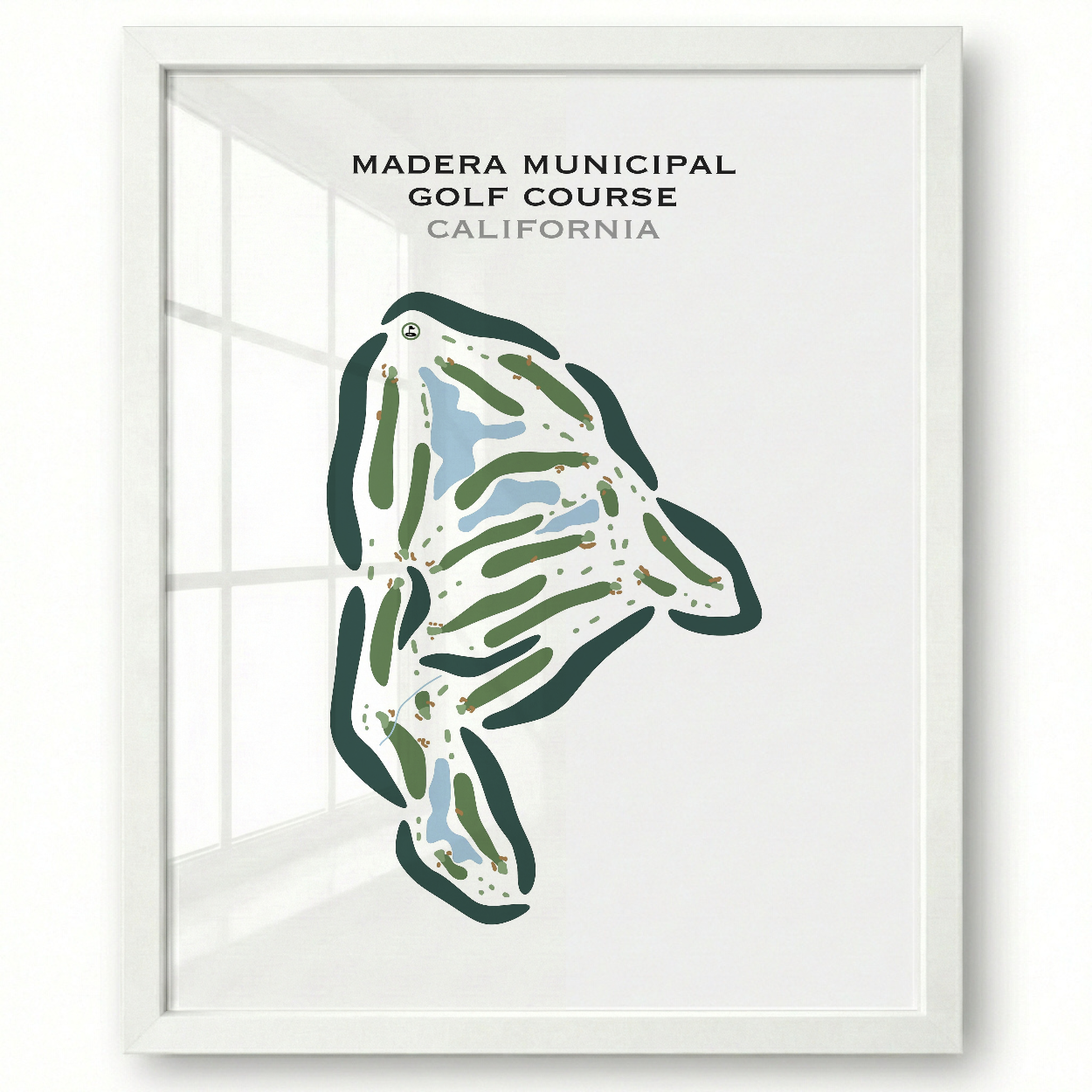 Madera Municipal Golf Course, California - Printed Golf Courses