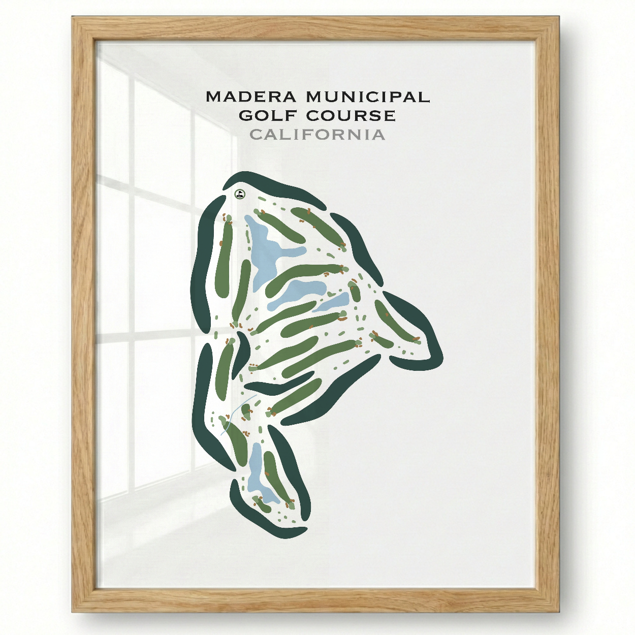 Madera Municipal Golf Course, California - Printed Golf Courses