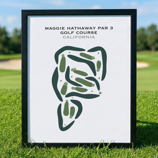 Maggie Hathaway Par 3 Golf Course, California - Printed Golf Courses