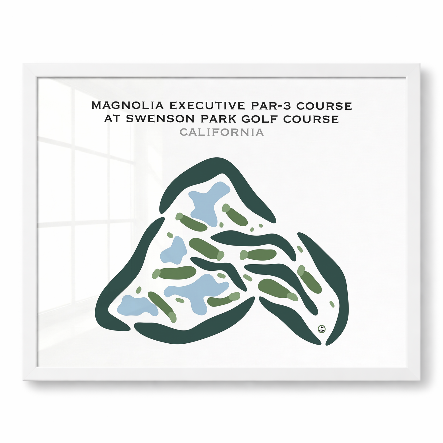Magnolia Executive Par-3 Course at Swenson Park Golf Course, California - Printed Golf Courses