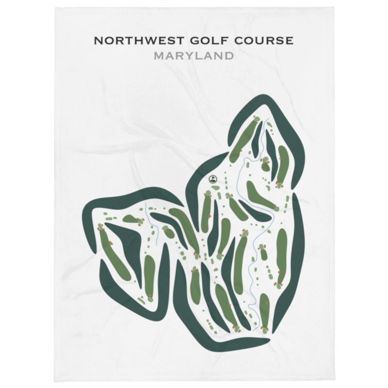 Northwest Golf Course, Maryland (Main 18 Holes) - Printed Golf Courses
