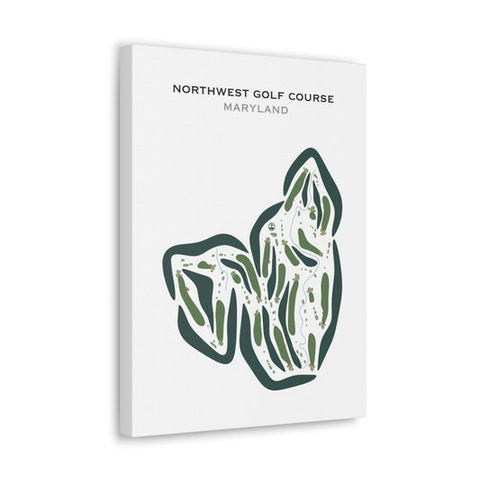 Northwest Golf Course, Maryland (Main 18 Holes) - Printed Golf Courses