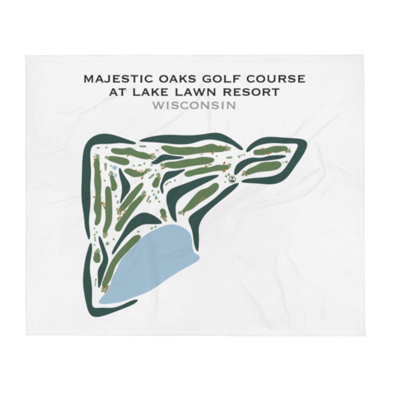 Majestic Oaks Golf Course at Lake Lawn Resort, Wisconsin - Printed Golf Courses