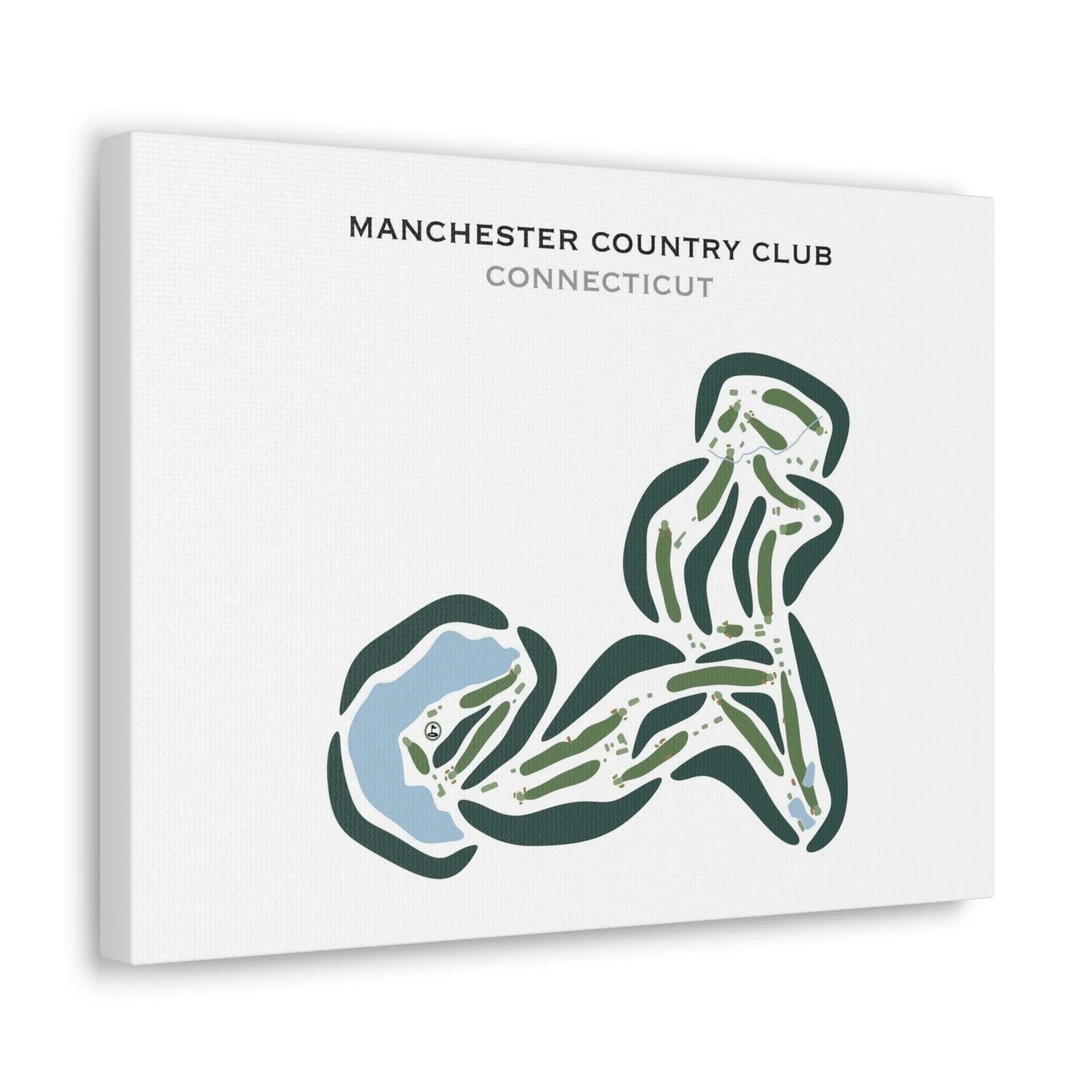 Manchester Country Club, Connecticut - Printed Golf Courses