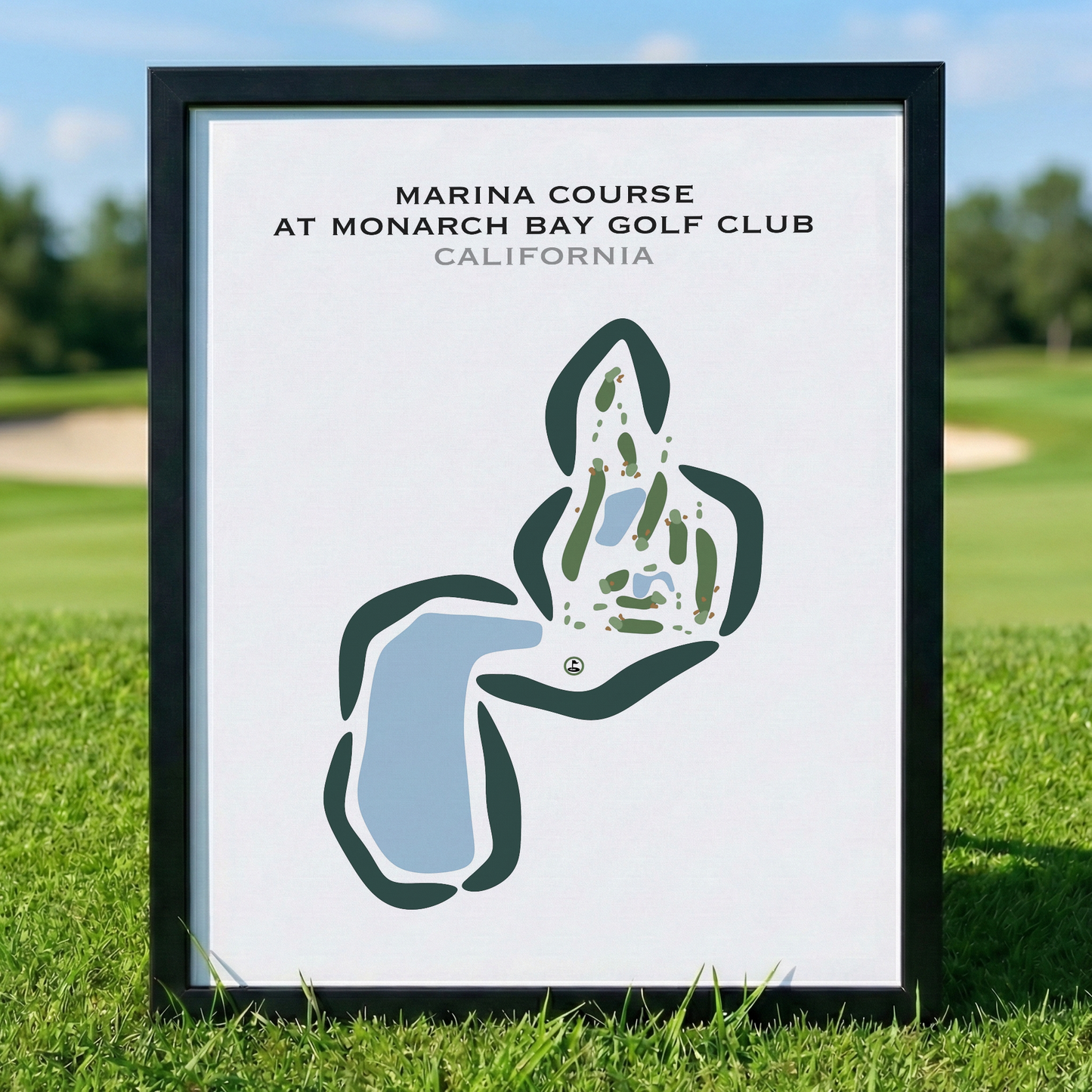 Marina Course at Monarch Bay Golf Club, California - Printed Golf Courses