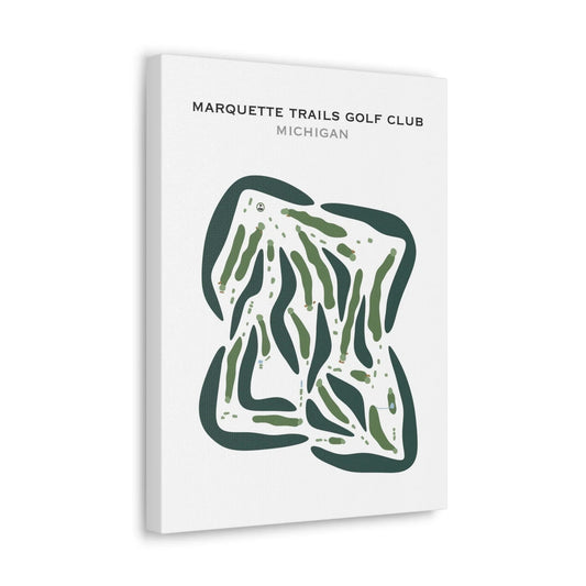 Marquette Trails Golf Club, Michigan - Printed Golf Courses