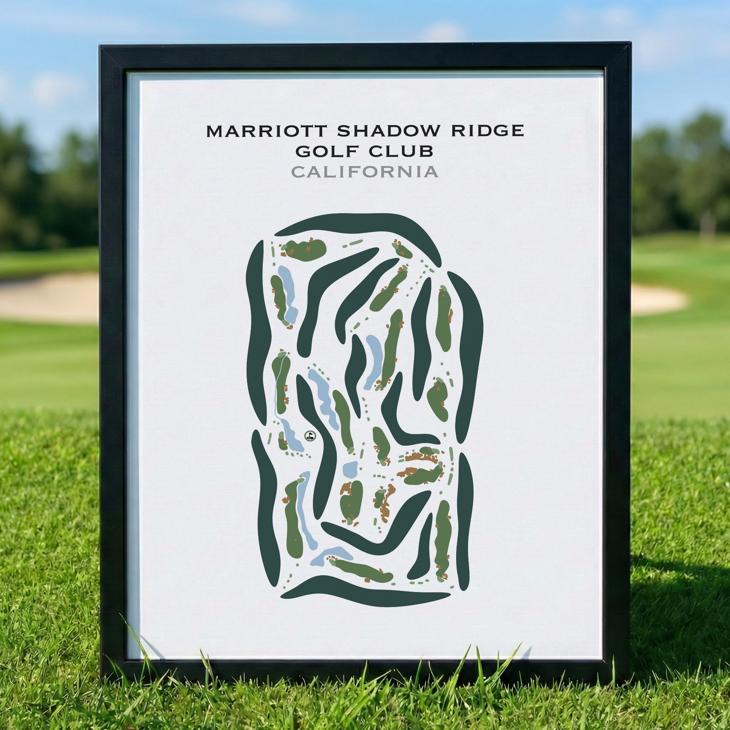 Marriott's Shadow Ridge Golf Club, California - Printed Golf Courses