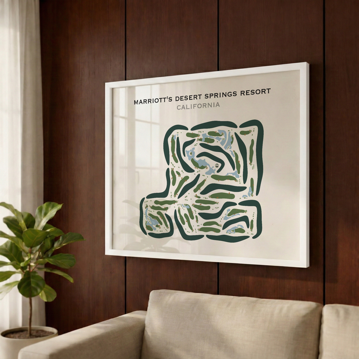 Marriott's Desert Springs Resort, California - Printed Golf Courses