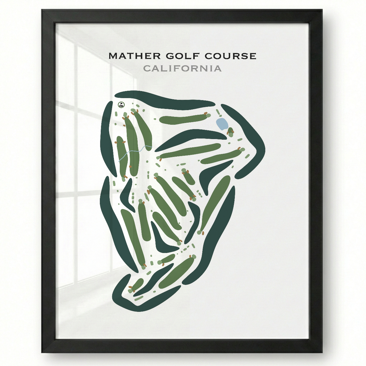 Mather Golf Course, California - Printed Golf Courses