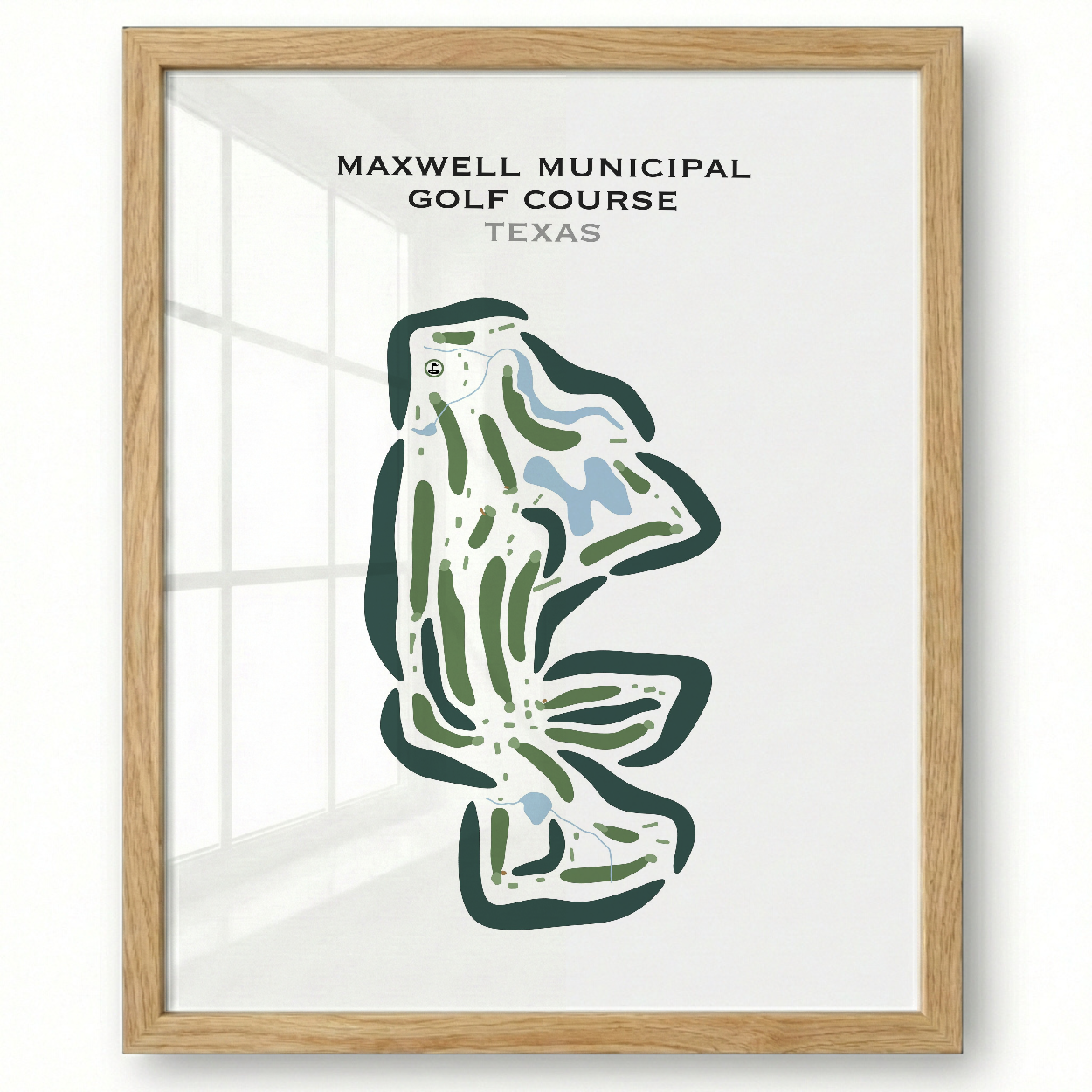 Maxwell Municipal Golf Course, Texas - Printed Golf Courses