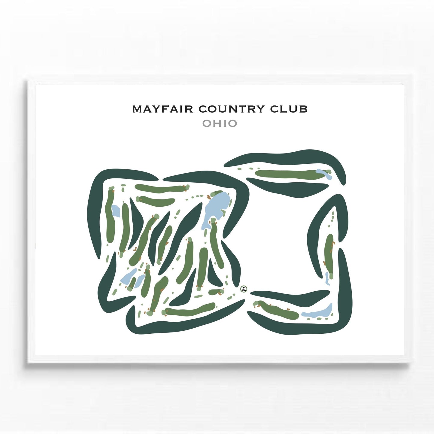 Mayfair Country Club, Ohio - Printed Golf Courses