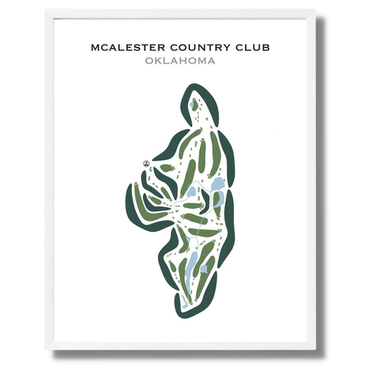 McAlester Country Club, Oklahoma - Printed Golf Courses