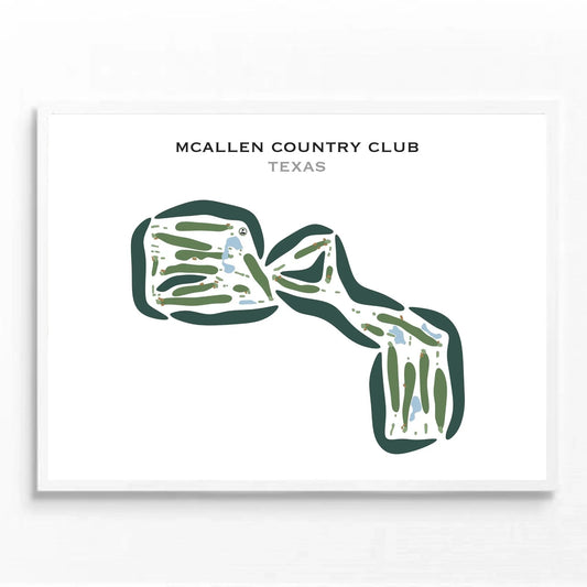 McAllen Country Club, Texas - Printed Golf Courses